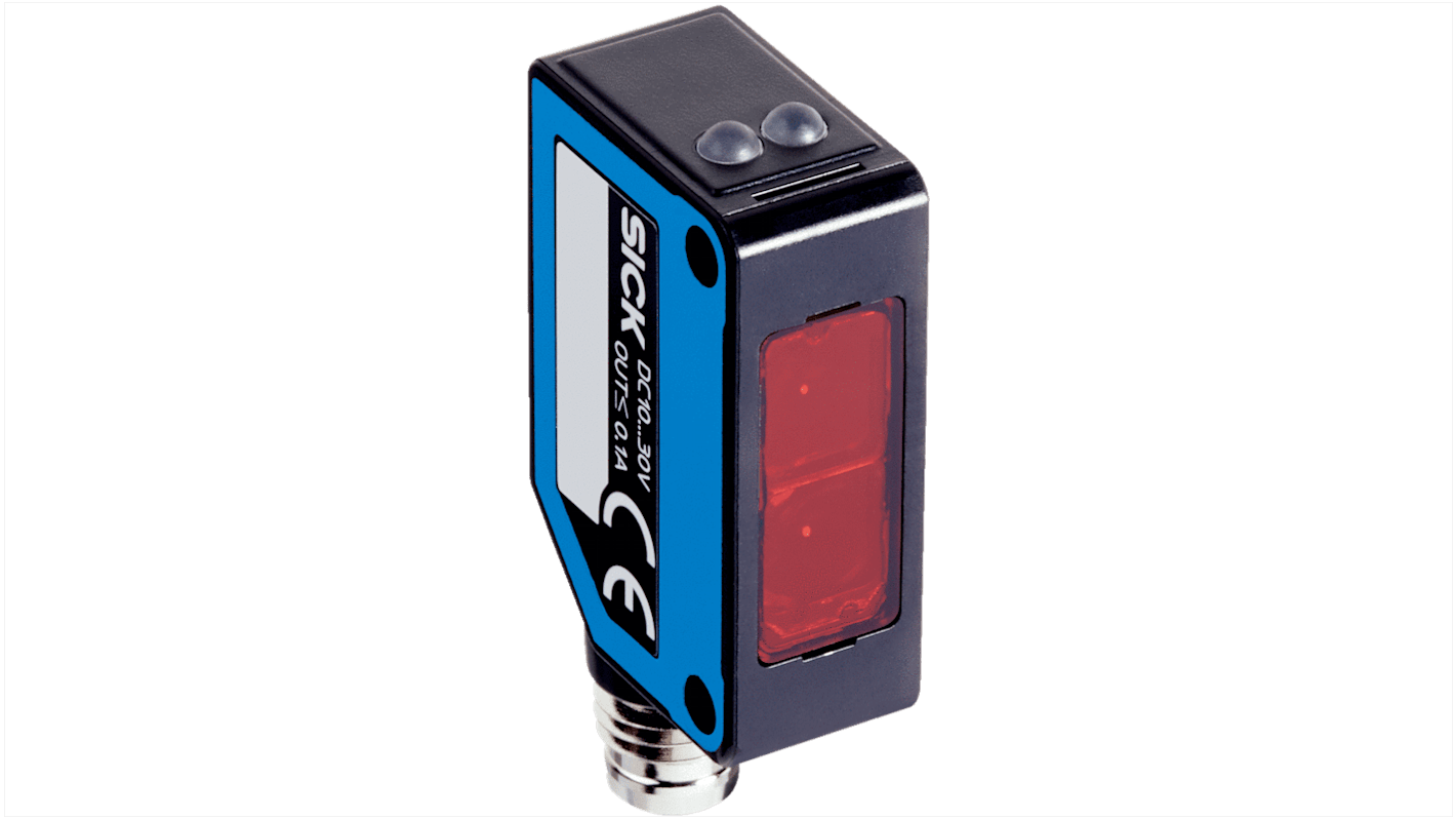 Rs-Online Sensore fotoelettrico Rettangolare Sick a retroriflessione rilevamento 6 3 m uscita PNP