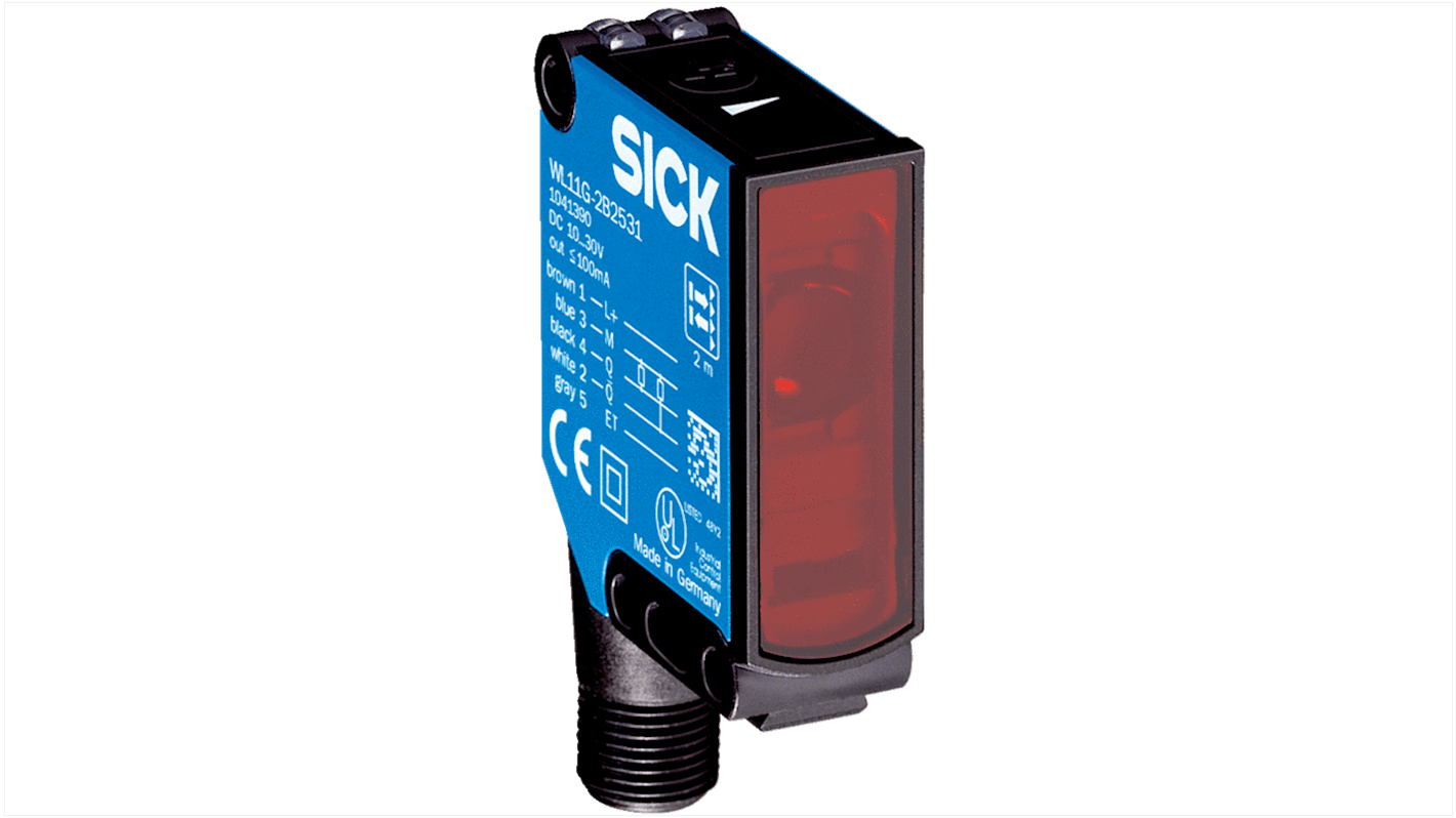 Rs-Online Sensore fotoelettrico Rettangolare Sick a retroriflessione rilevamento 0 → 4 m uscita NPN PNP