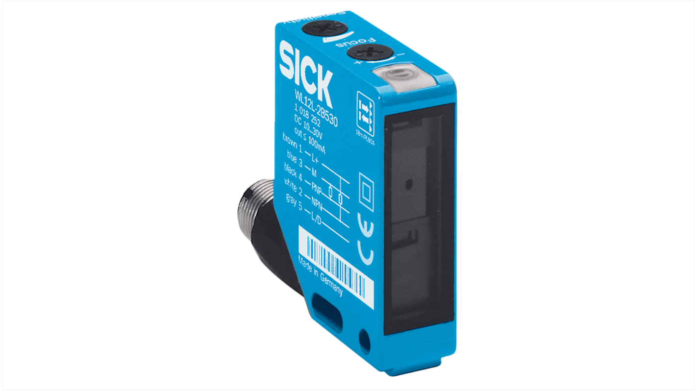 Rs-Online Sensore fotoelettrico Rettangolare SICK a retroriflessione rilevamento 36 m uscita PNP/NPN