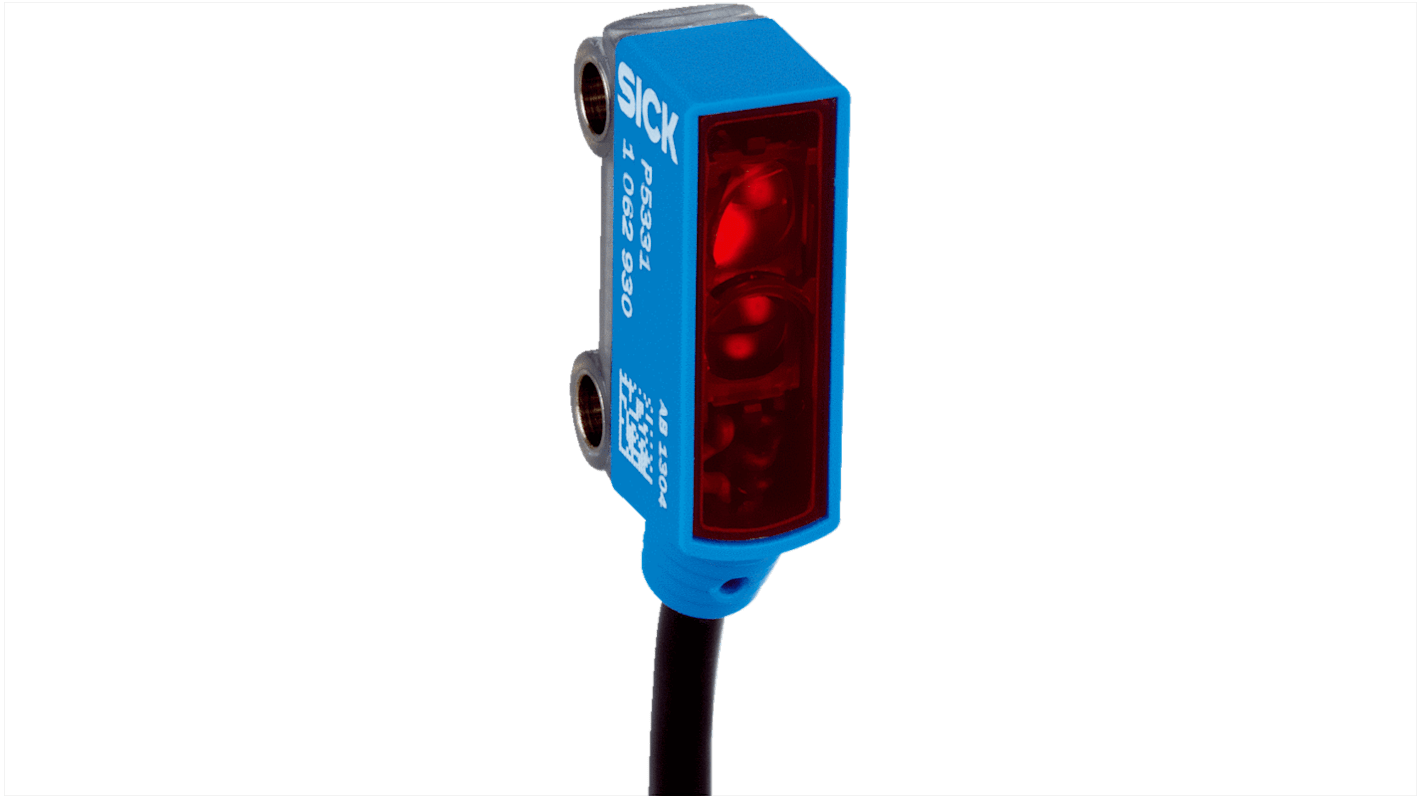 Rs-Online Sensore fotoelettrico Rettangolare Sick a retroriflessione rilevamento 1 2 m uscita PNP