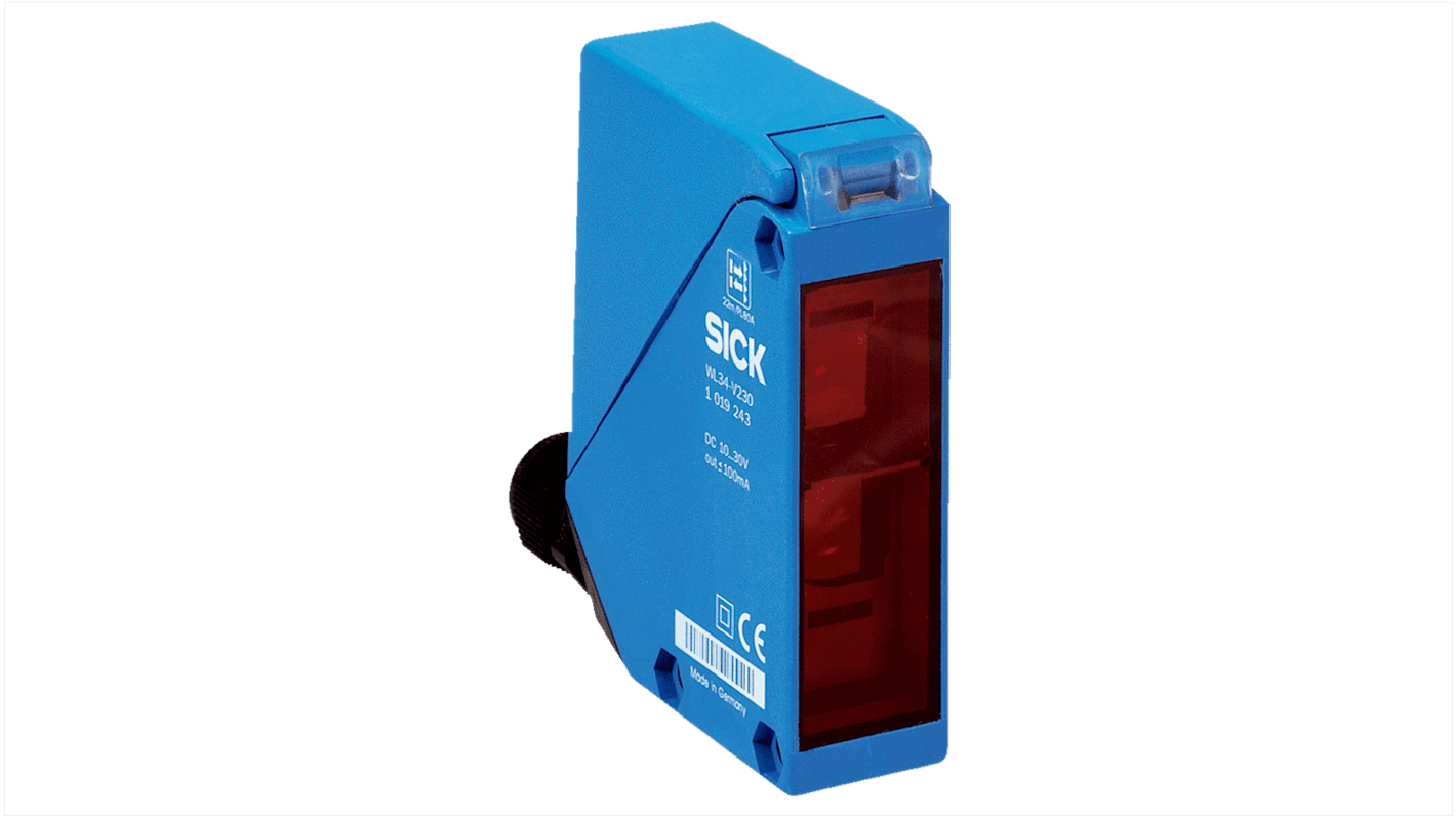 Rs-Online Sensore fotoelettrico Rettangolare Sick a retroriflessione rilevamento 0 03 m → 22 m uscita NPN/PNP