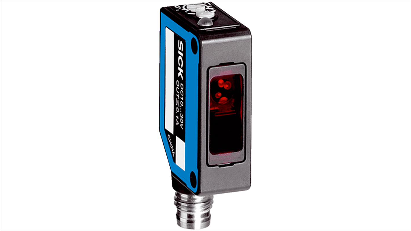 Rs-Online Sensore fotoelettrico Rettangolare Sick a retroriflessione rilevamento 3 m uscita NPN