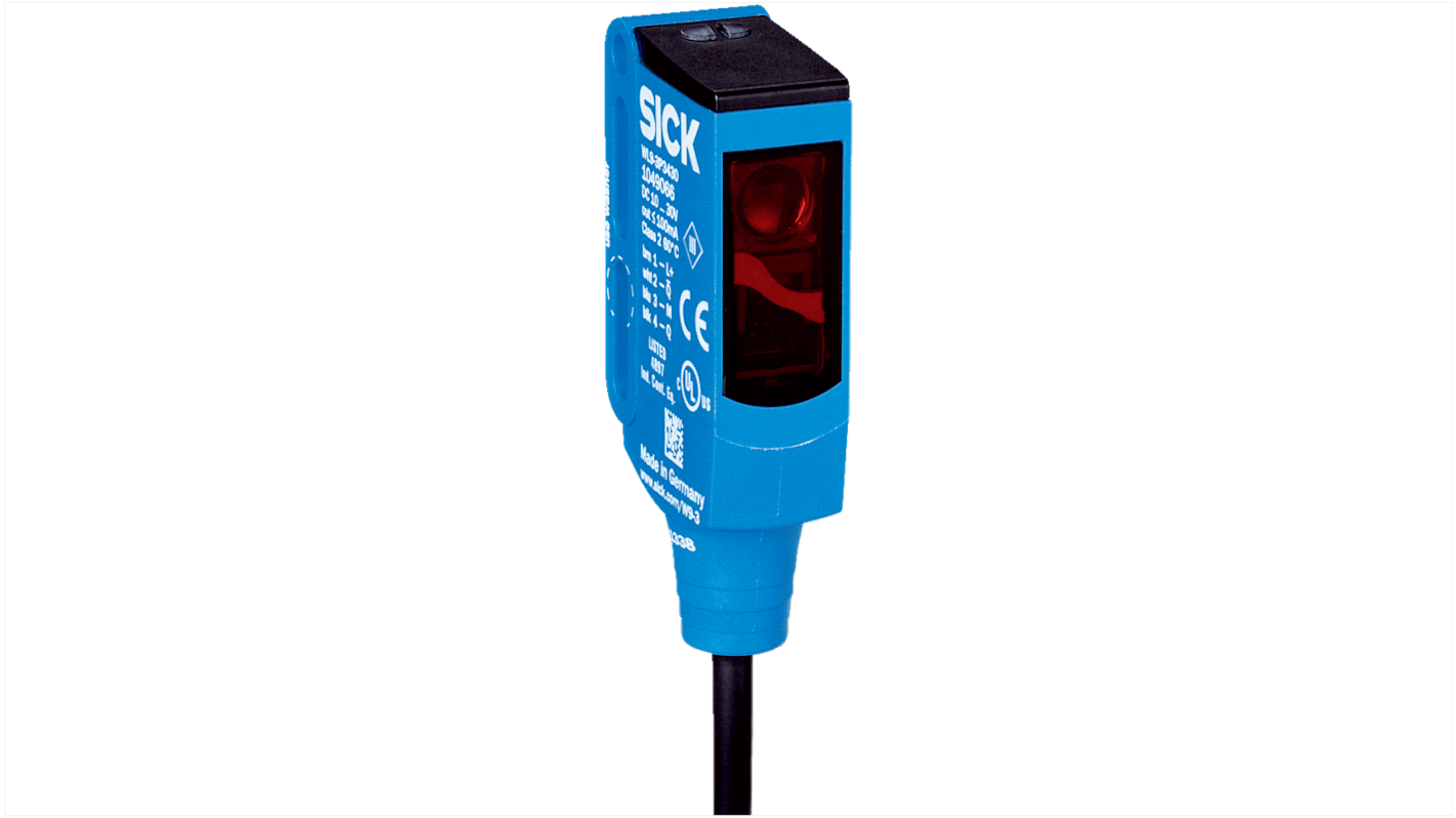 Rs-Online Sensore fotoelettrico Rettangolare Sick a retroriflessione rilevamento 4 m uscita PNP