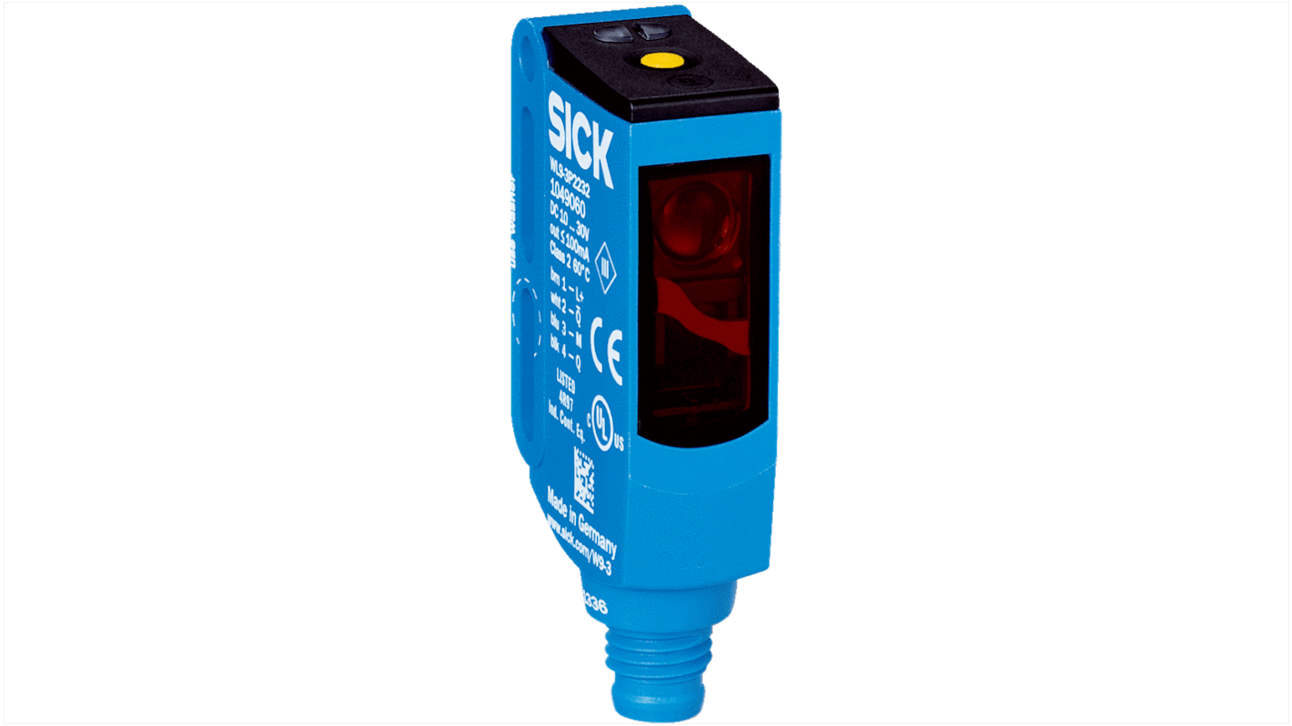 Rs-Online Sensore fotoelettrico Rettangolare Sick a retroriflessione rilevamento 0 → 5 m uscita PNP