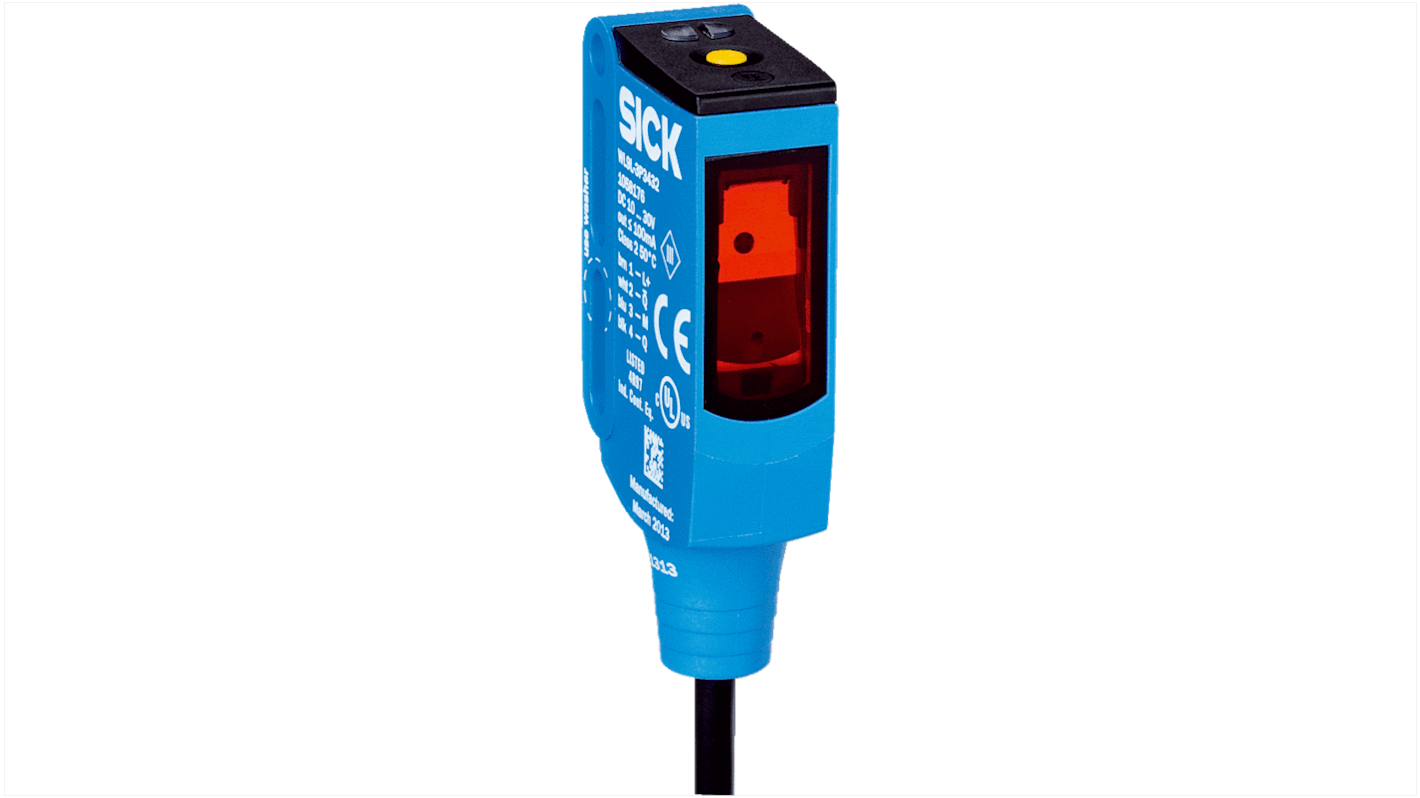 Rs-Online Sensore fotoelettrico Rettangolare Sick a retroriflessione rilevamento 12 m uscita NPN