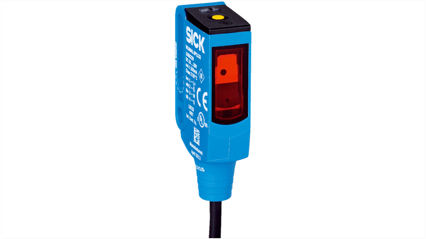 Rs-Online Sensore fotoelettrico Rettangolare Sick a retroriflessione rilevamento 12 mm uscita PNP