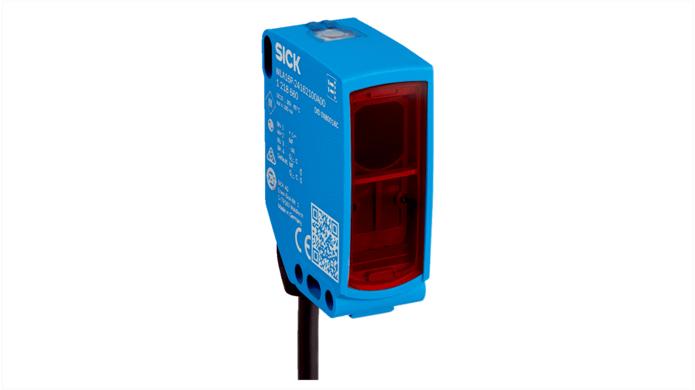 Rs-Online Sensore fotoelettrico Rettangolare Sick a retroriflessione rilevamento 10 m uscita NPN/PNP