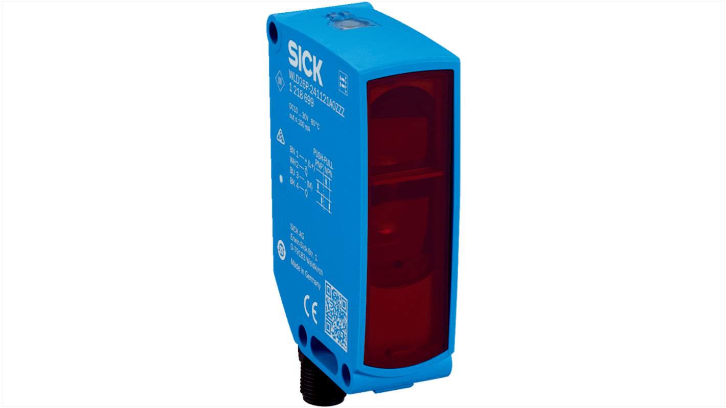 Rs-Online Sensore fotoelettrico Compatto SICK a retroriflessione rilevamento 0 25 → 3 m uscita NPN PNP
