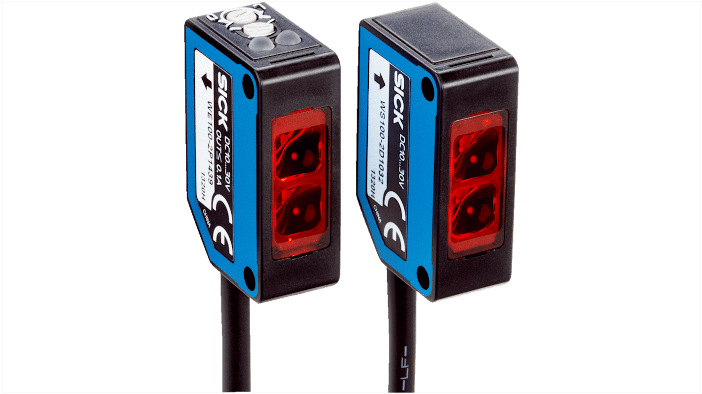 Rs-Online Sensore fotoelettrico Miniaturizzato SICK a fascio passante rilevamento 0 → 33 m uscita PNP