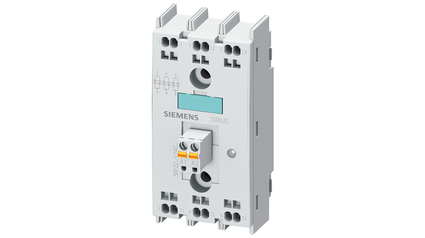 Relè a stato solido 3RF2230-2AC45, Montaggio a telaio, 30 A, 600 V, Punto zero SIRIUS 3RF 3RF2