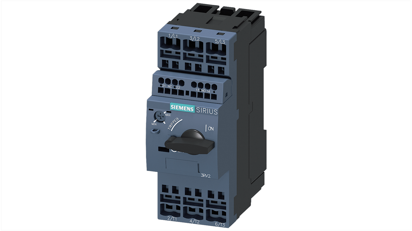 Unità controllo magnetico del motore Siemens, protezione 3RV2, 690 V, 8 A 3RV2