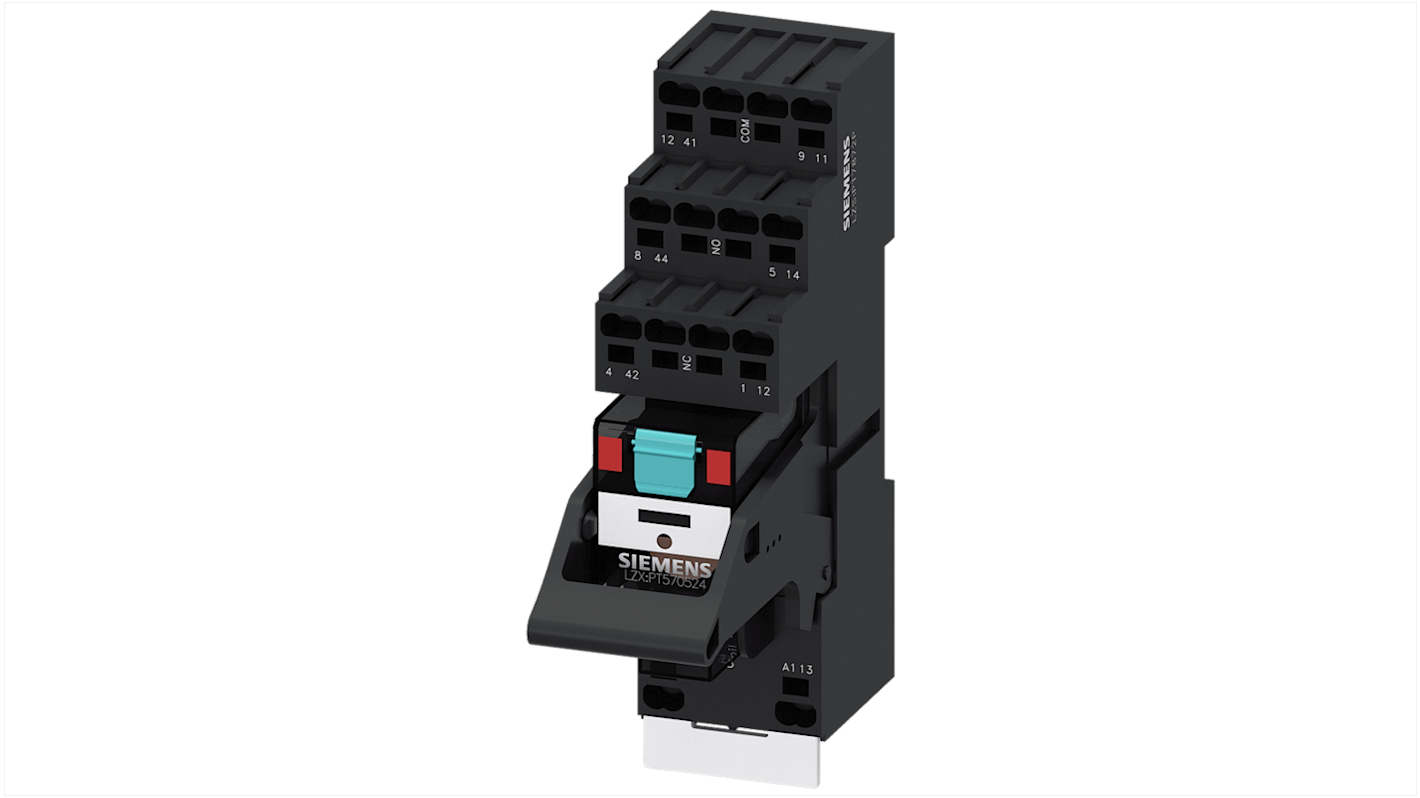 Relais Siemens, bobine 24V c.c. Montage sur rail clipsable