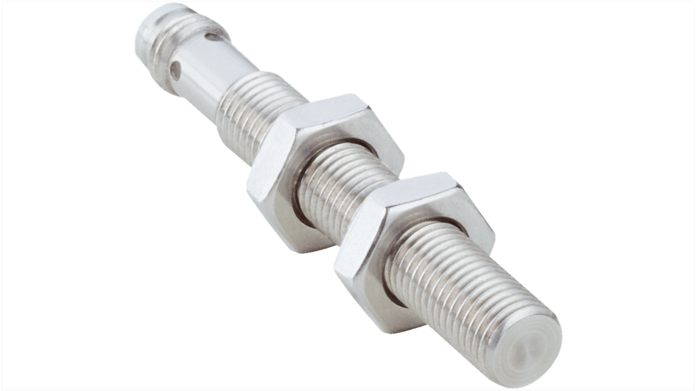 Sick IM Series Inductive Barrel-Style Inductive Proximity Sensor, M8 x 1, 3 mm Detection, PNP Output, 10 → 30 V