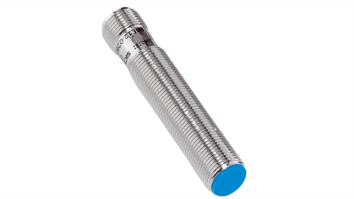 Sick IME Series Inductive Barrel-Style Inductive Proximity Sensor, M12 x 1, 4 mm Detection, PNP Normally Open Output,