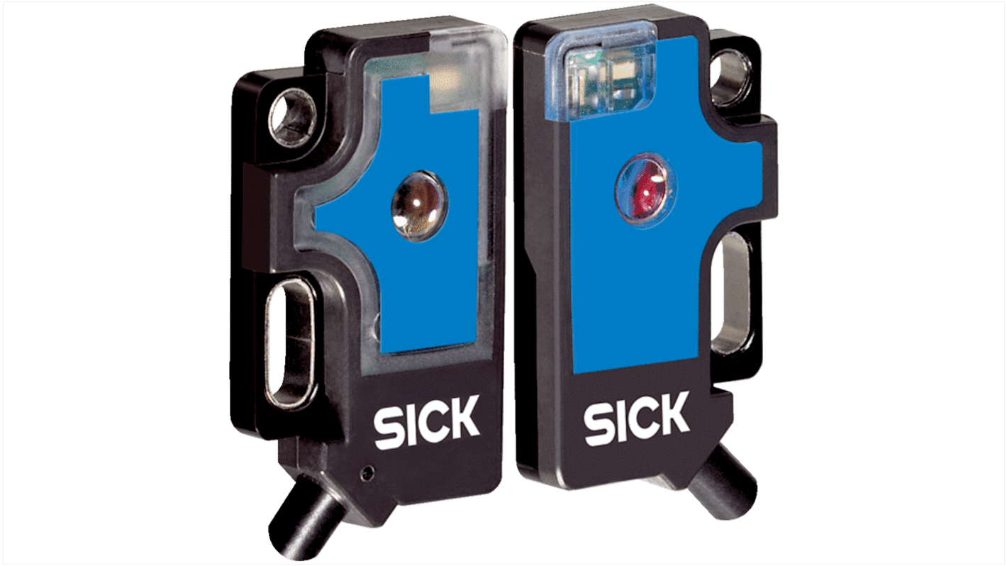 Rs-Online Sensore fotoelettrico Rettangolare SICK a fascio passante rilevamento 0 5 m uscita NPN