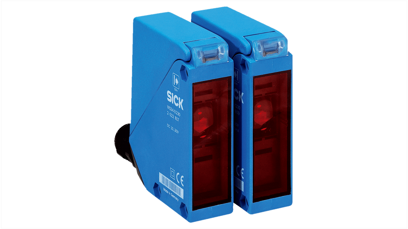 Rs-Online Sensore fotoelettrico Rettangolare SICK a fascio passante rilevamento 0 → 60 m uscita NPN PNP