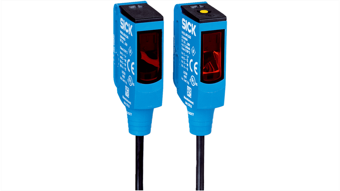 Rs-Online Sensore fotoelettrico Rettangolare SICK a fascio passante rilevamento 60 m uscita PNP