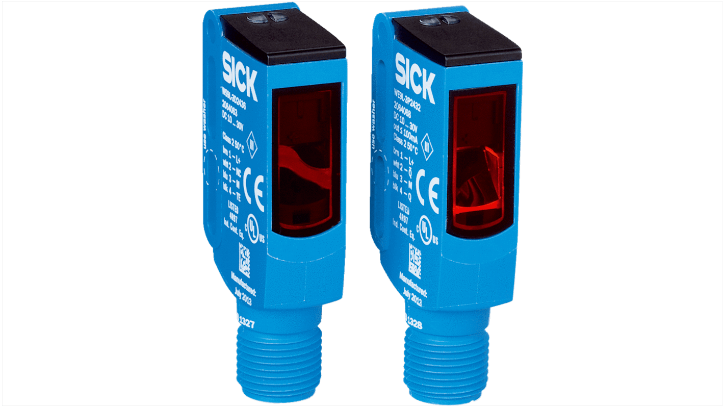 Rs-Online Sensore fotoelettrico Rettangolare SICK a fascio passante rilevamento 60 m uscita PNP