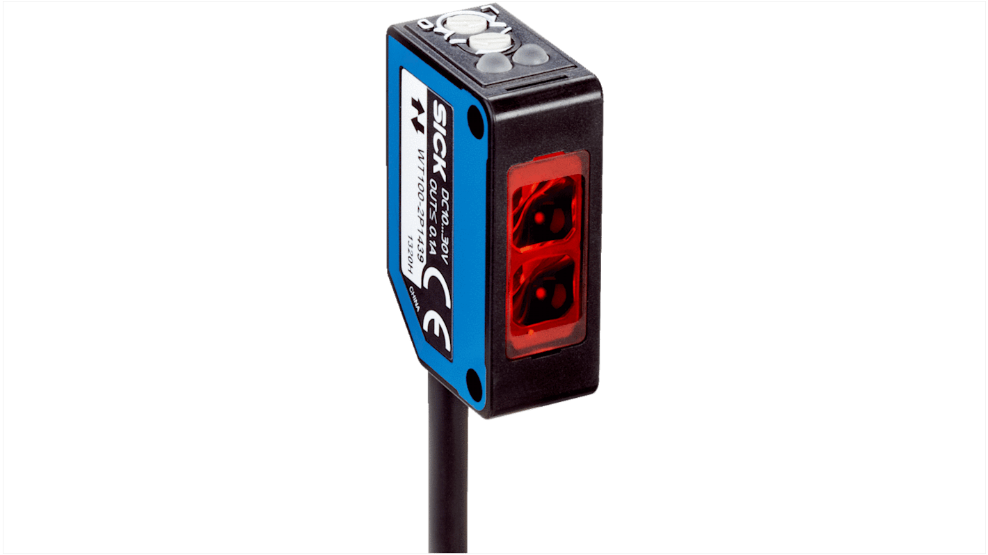 Rs-Online Sensore fotoelettrico Miniaturizzato SICK rilevamento 0 → 1200 mm uscita NPN