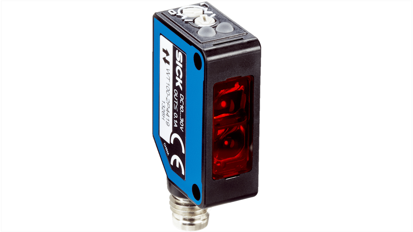 Rs-Online Sensore fotoelettrico Rettangolare SICK Prossimità rilevamento 140 mm uscita PNP