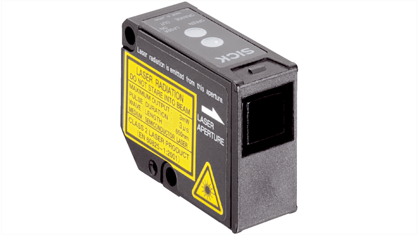 Rs-Online Sensore fotoelettrico Rettangolare SICK rilevamento 0 → 1200 mm uscita PNP