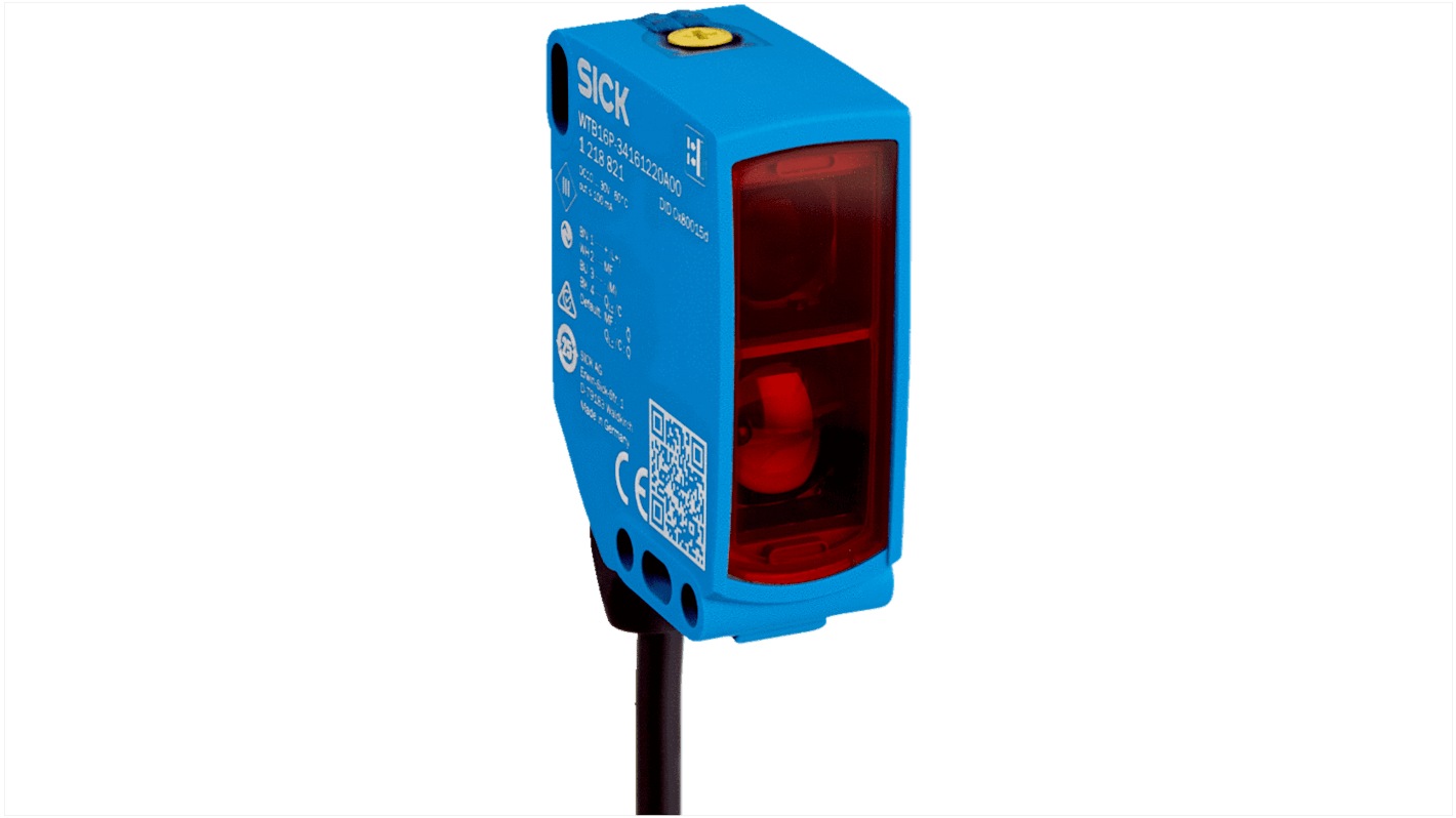 Sick Background Suppression Photoelectric Sensor, Rectangular Sensor, 1500 mm Detection Range IO-LINK