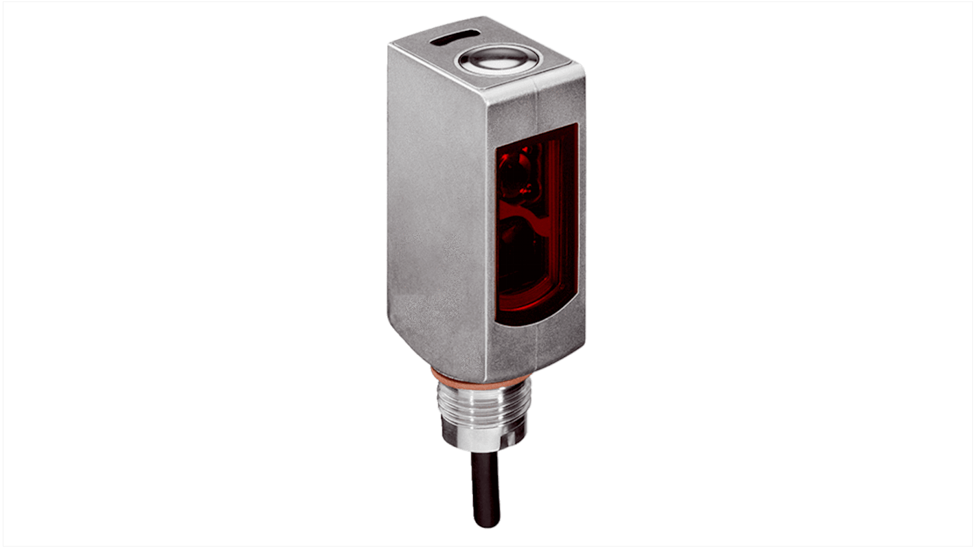 Rs-Online Sensore fotoelettrico Rettangolare SICK a soppressione di sfondo rilevamento 4 → 500 mm uscita PNP