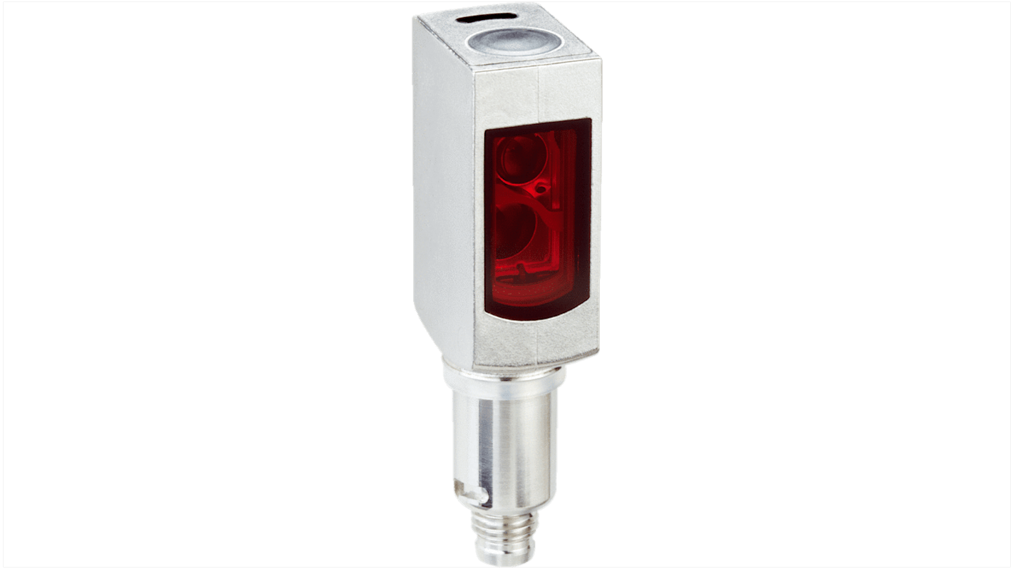 Rs-Online Sensore fotoelettrico Rettangolare SICK a soppressione di sfondo rilevamento 25 → 300 mm uscita PNP