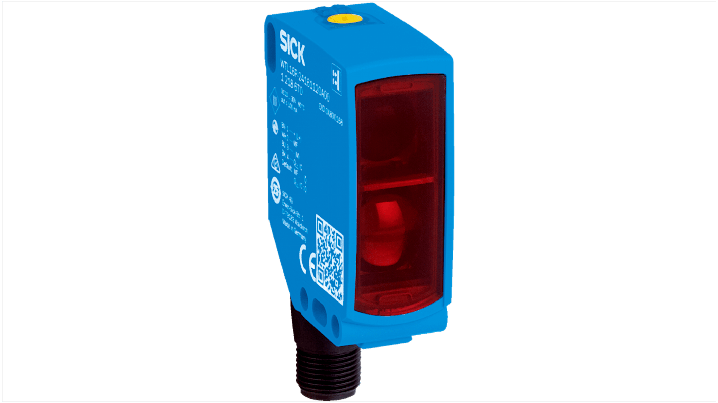 Rs-Online Sensore fotoelettrico Rettangolare SICK Prossimità rilevamento 250mm uscita NPN PNP