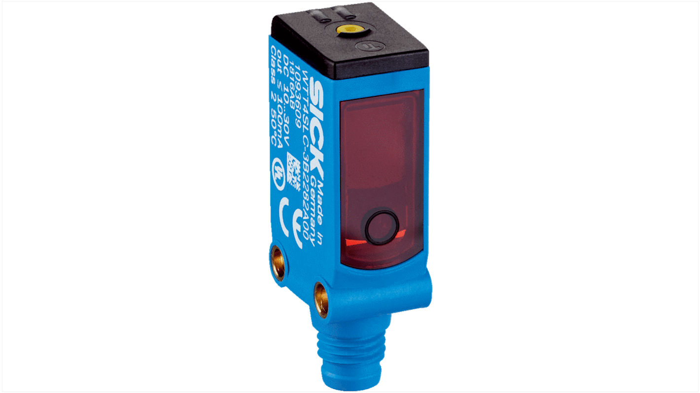 Rs-Online Sensore fotoelettrico Rettangolare SICK a soppressione di sfondo rilevamento 50 → 1300 mm uscita PNP/NPN