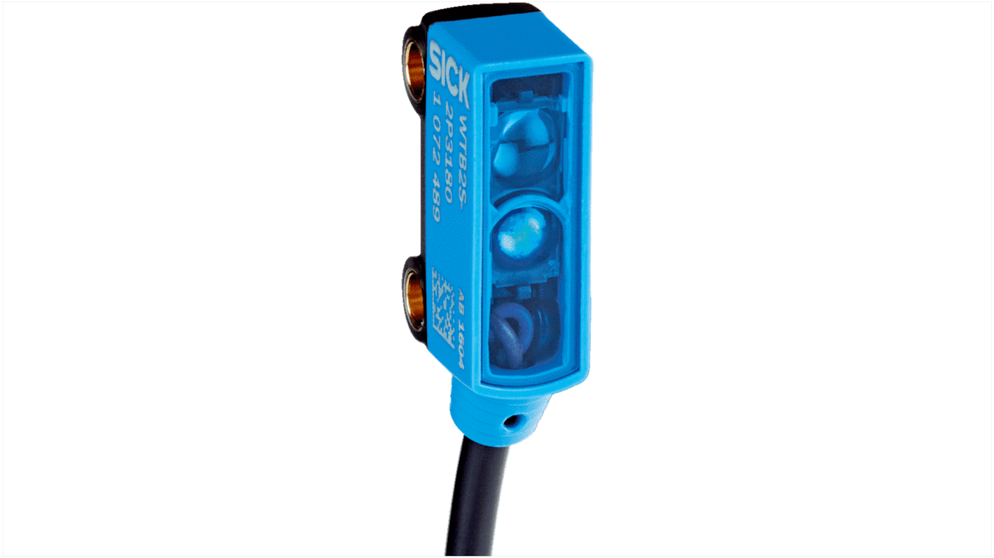 Rs-Online Sensore fotoelettrico Rettangolare SICK a soppressione di sfondo rilevamento 1 → 36 mm uscita PNP