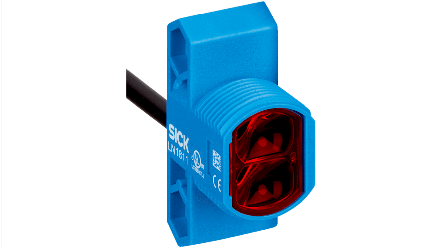 Rs-Online Sensore fotoelettrico Cilindrico SICK a retroriflessione rilevamento 7 8 mm uscita PNP