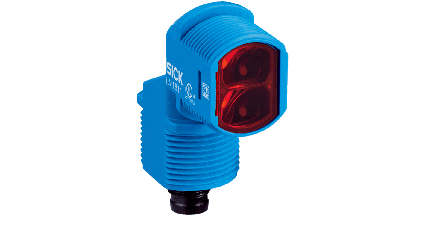 Rs-Online Sensore fotoelettrico Cilindrico SICK a retroriflessione rilevamento 0 → 5 m uscita PNP/NPN