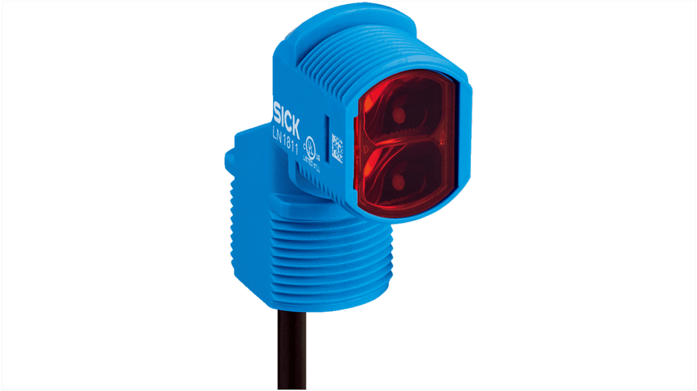 Rs-Online Sensore fotoelettrico Cilindrico SICK a retroriflessione rilevamento 0 → 5 m uscita PNP/NPN
