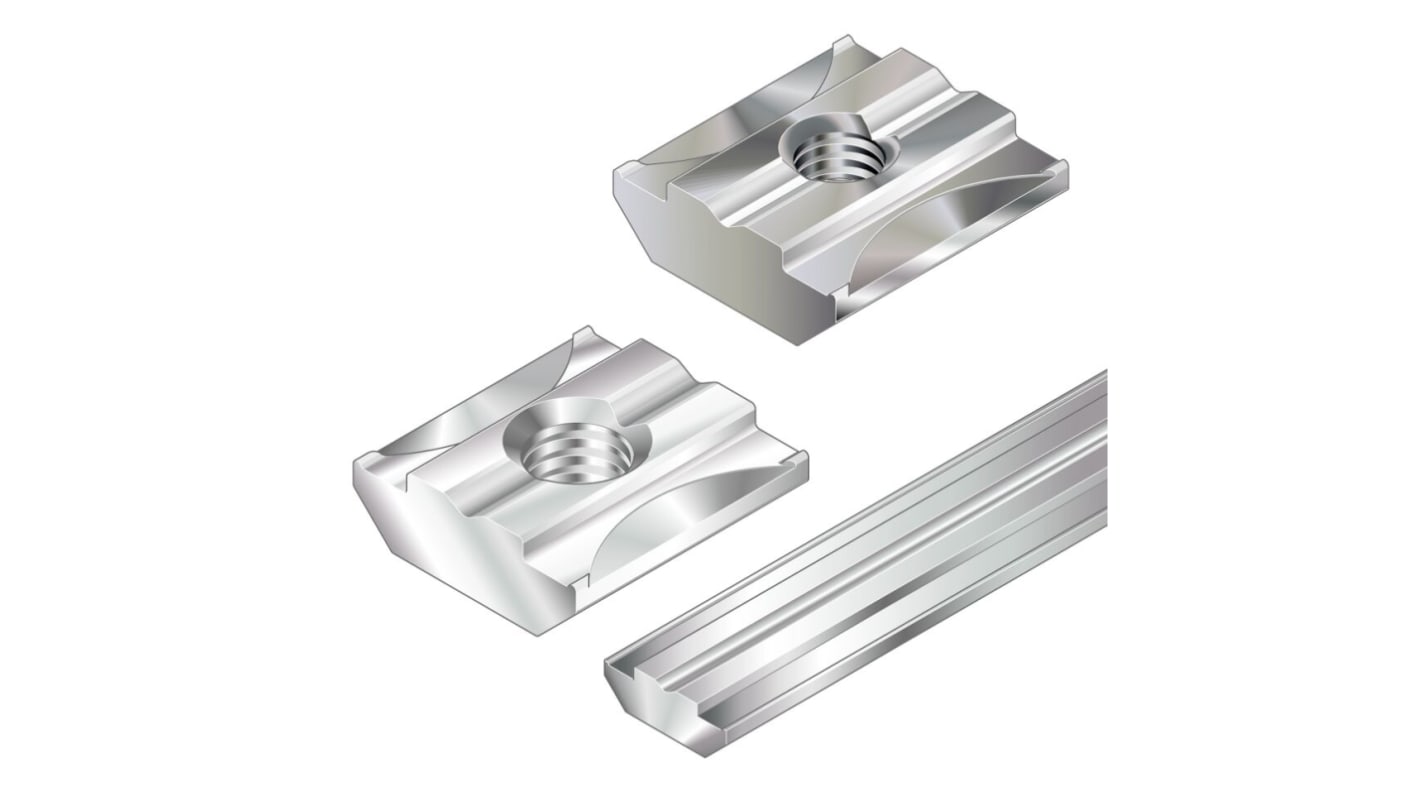 Część łącząca Klocek szlifierski Rozmiar rowka 6mm Bosch Rexroth Element mocowania i łączenia Rozmiar gwintu M5mm