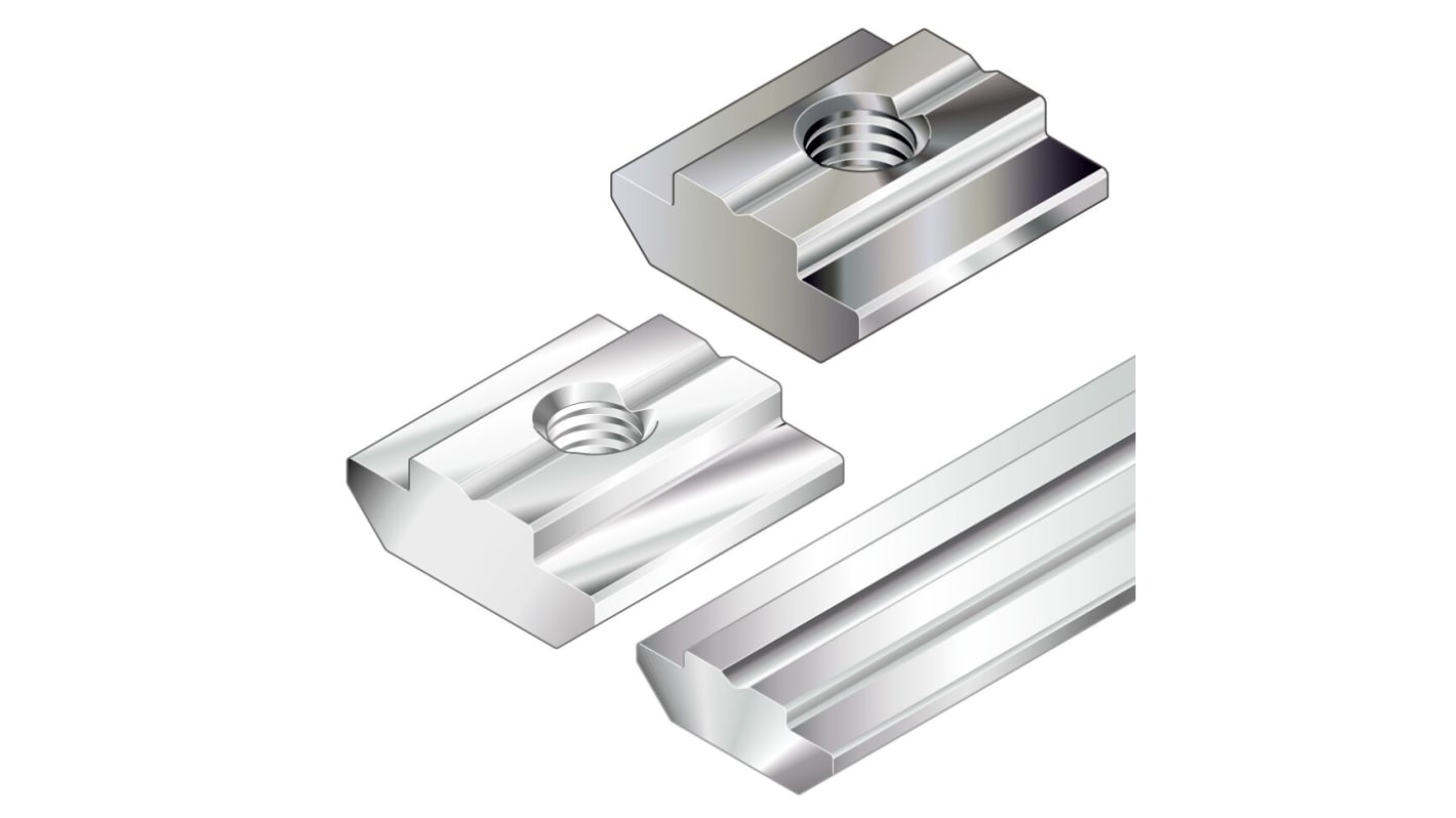 Część łącząca Klocek szlifierski Rozmiar rowka 8mm Bosch Rexroth Element mocowania i łączenia Rozmiar gwintu M6mm