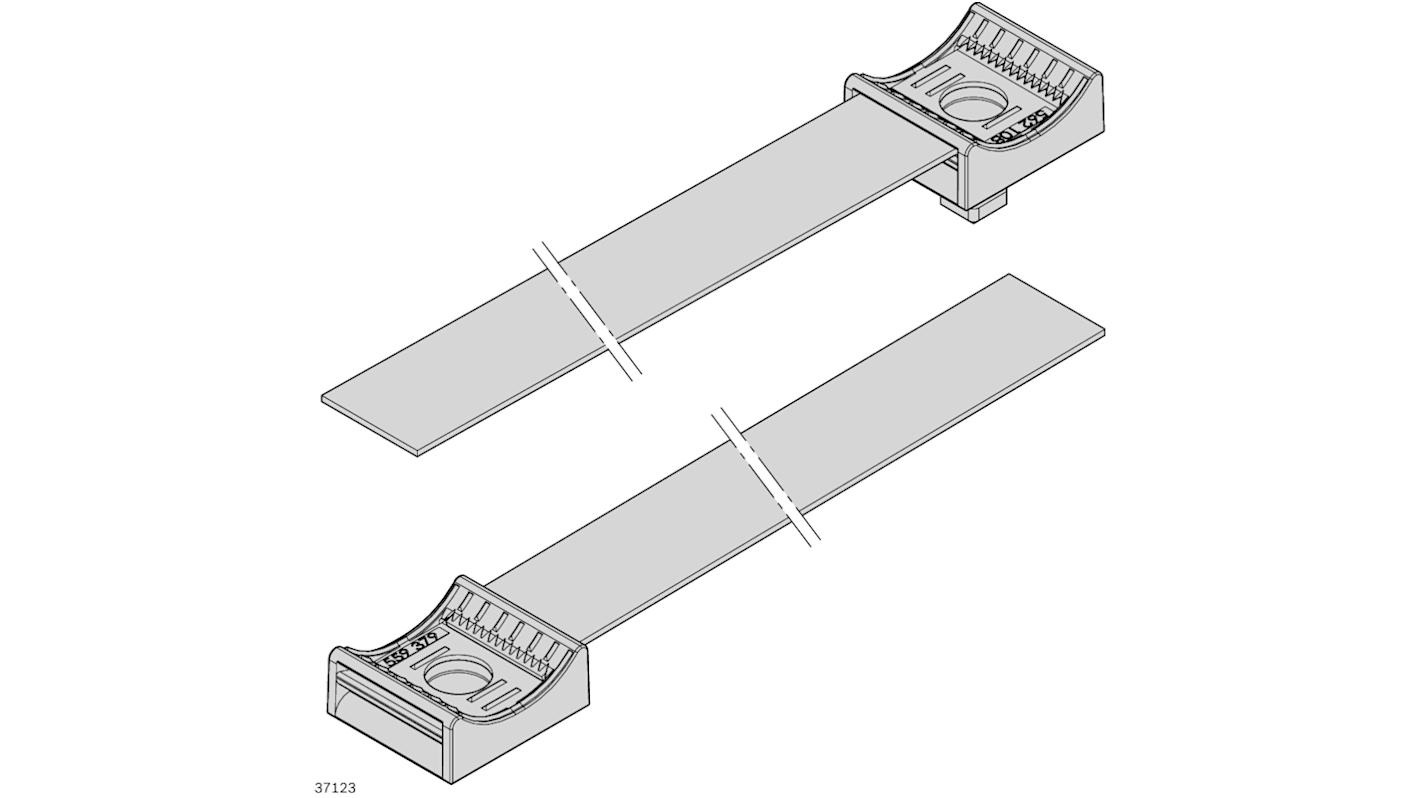 Soporte para cables Bosch Rexroth 3842559380, 29mm PP Organizador de cables