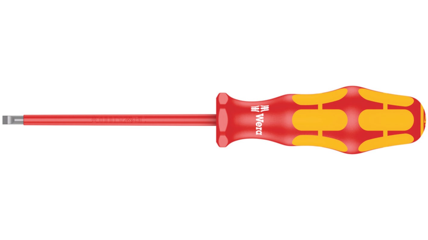 Wera Slotted Insulated Screwdriver, VDE/1000V