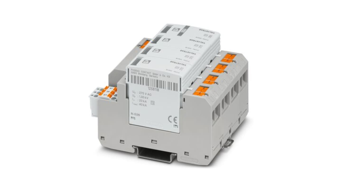 Phoenix Contact Surge Arrester, 1A, 1.5kV, DIN Rail Mount