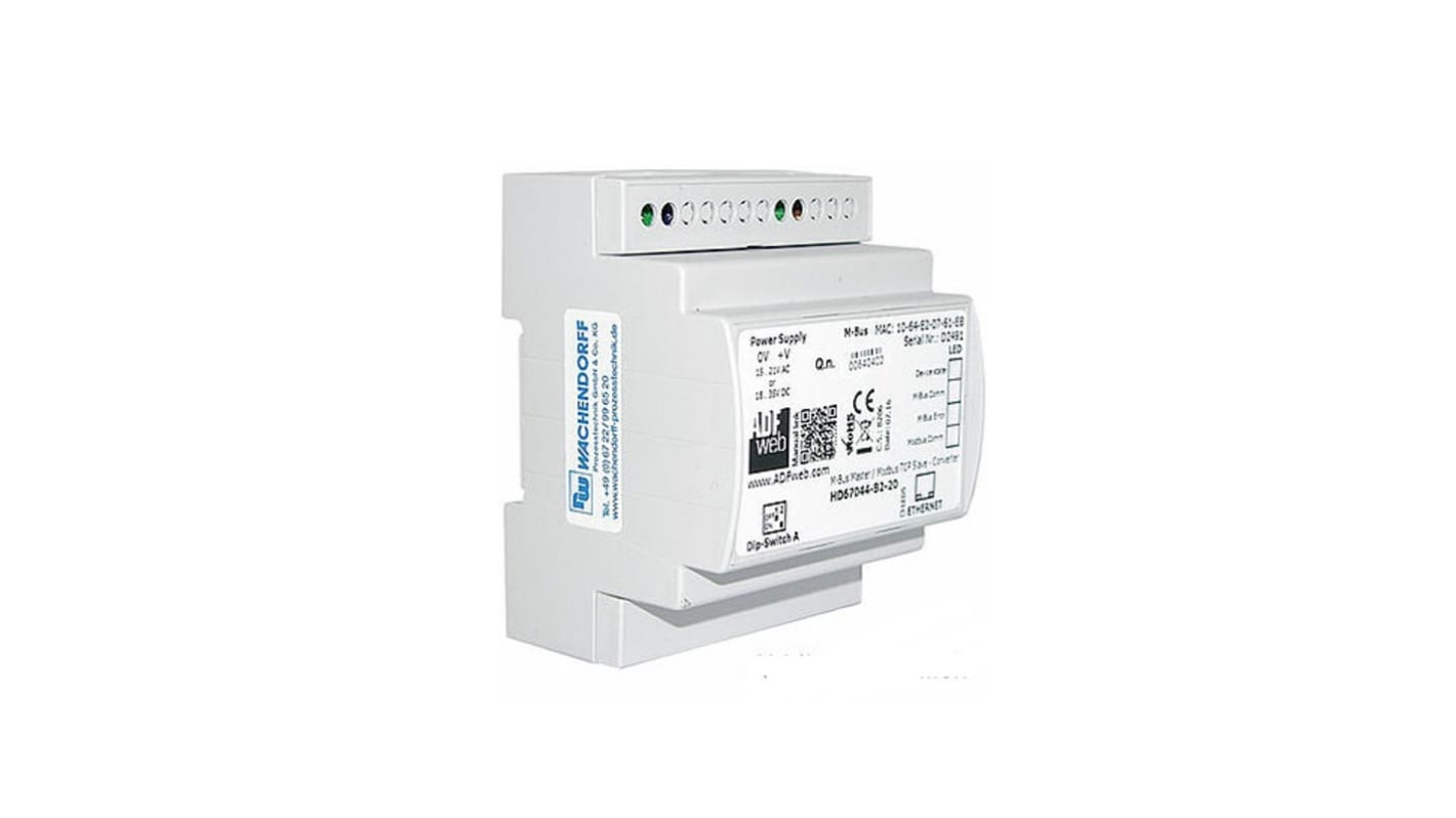 Servidor de puerta de enlace Wachendorff HD67xxx, para usar con Modbus y Modbus TCP tipo Digital tipo Digital