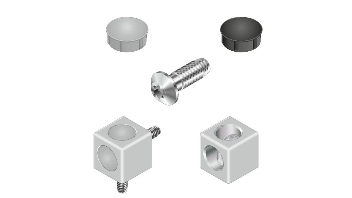 Bosch Rexroth S12 Cube Connector, Connecting Component, Strut Profile 40 mm, Groove Size 10mm