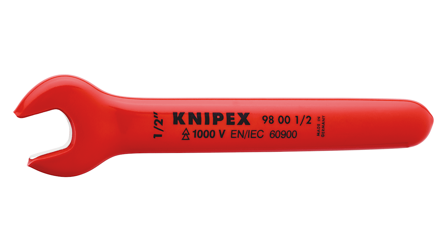 Clé à fourche Knipex 1/2" en Acier au chrome-vanadium