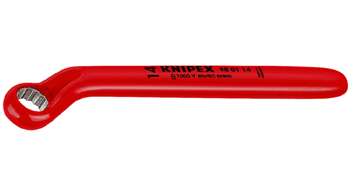 Knipex Box Wrench, Metric, No, 155 mm Overall, VDE/1000V