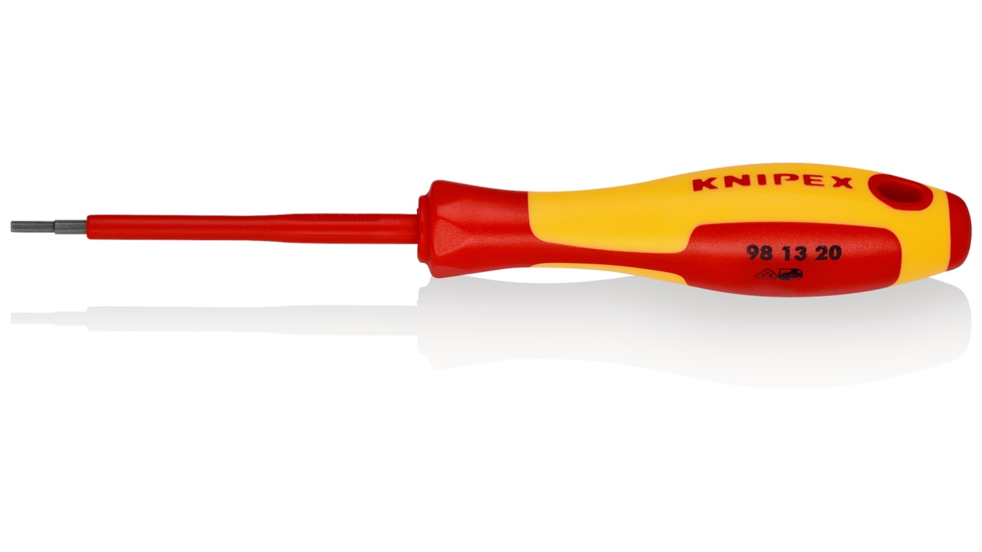Cacciavite isolato a Brugola 2 mm Knipex, lungh. lama 75 mm