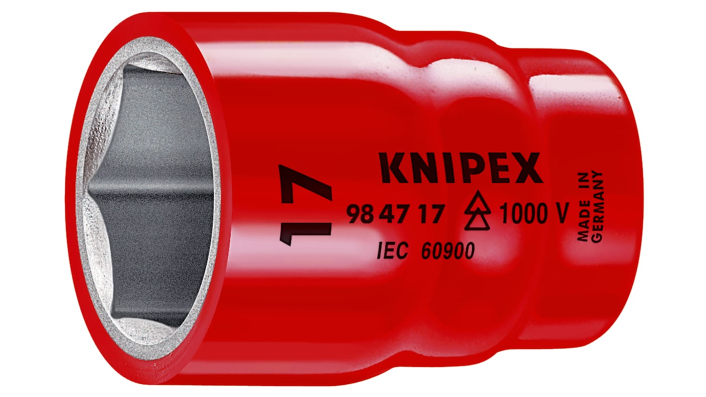 Knipex 1" 1/2 in Hex Socket, 61 mm Overall