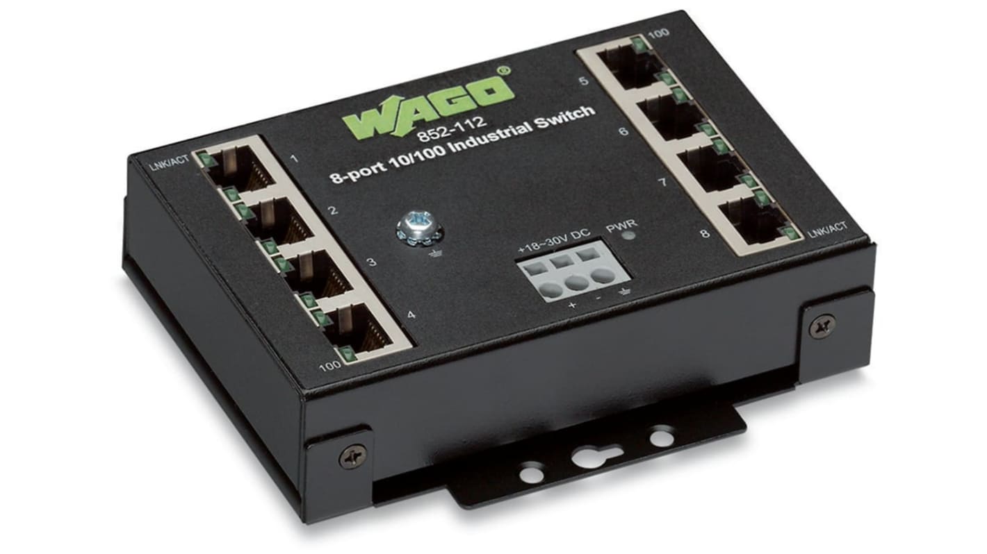 WAGO WAGO 852-112 Netzwerk Switch 8-Port Managed Switch