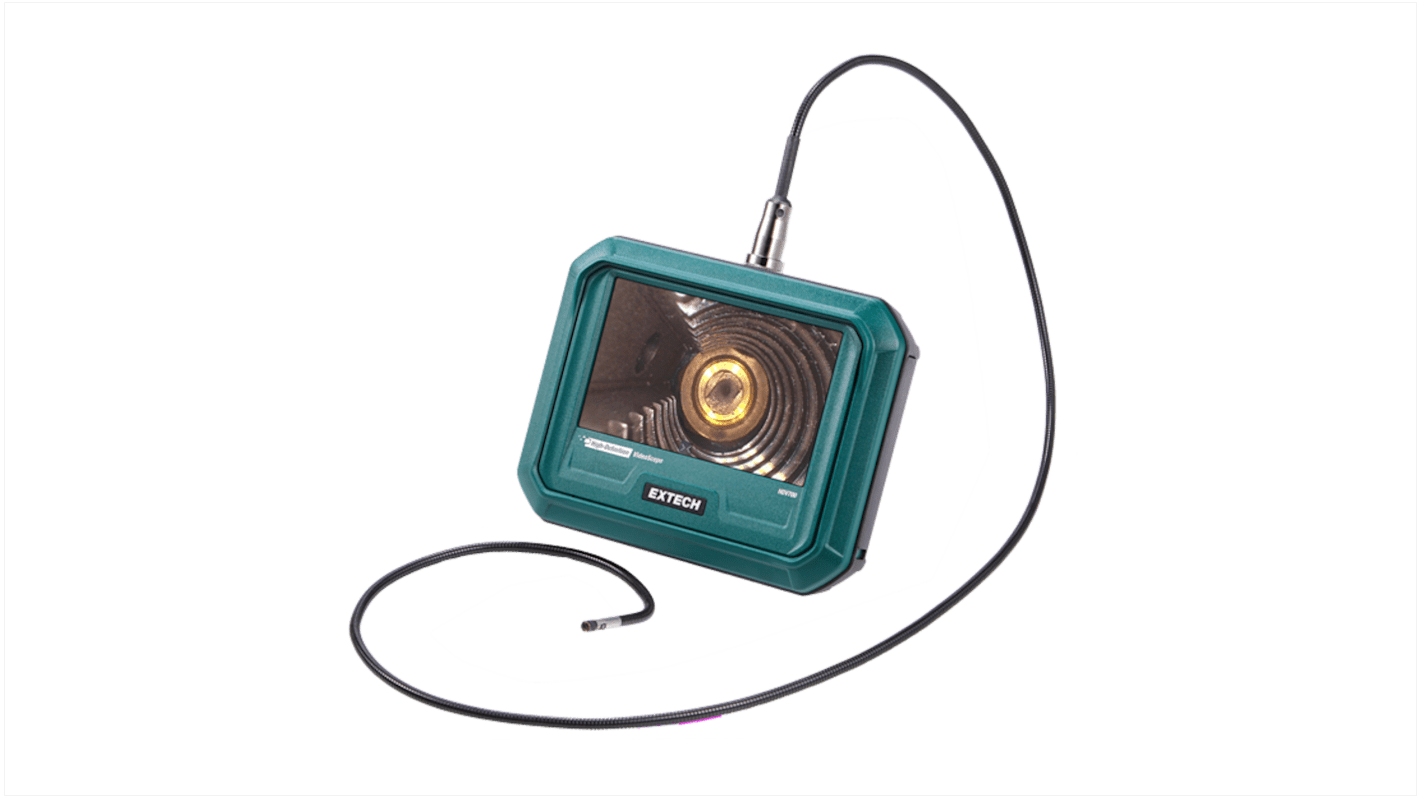 Extech HDV720 4.9mm probe Videoscope Kit, 1m Probe Length, 1280 x 720pixels Resolution