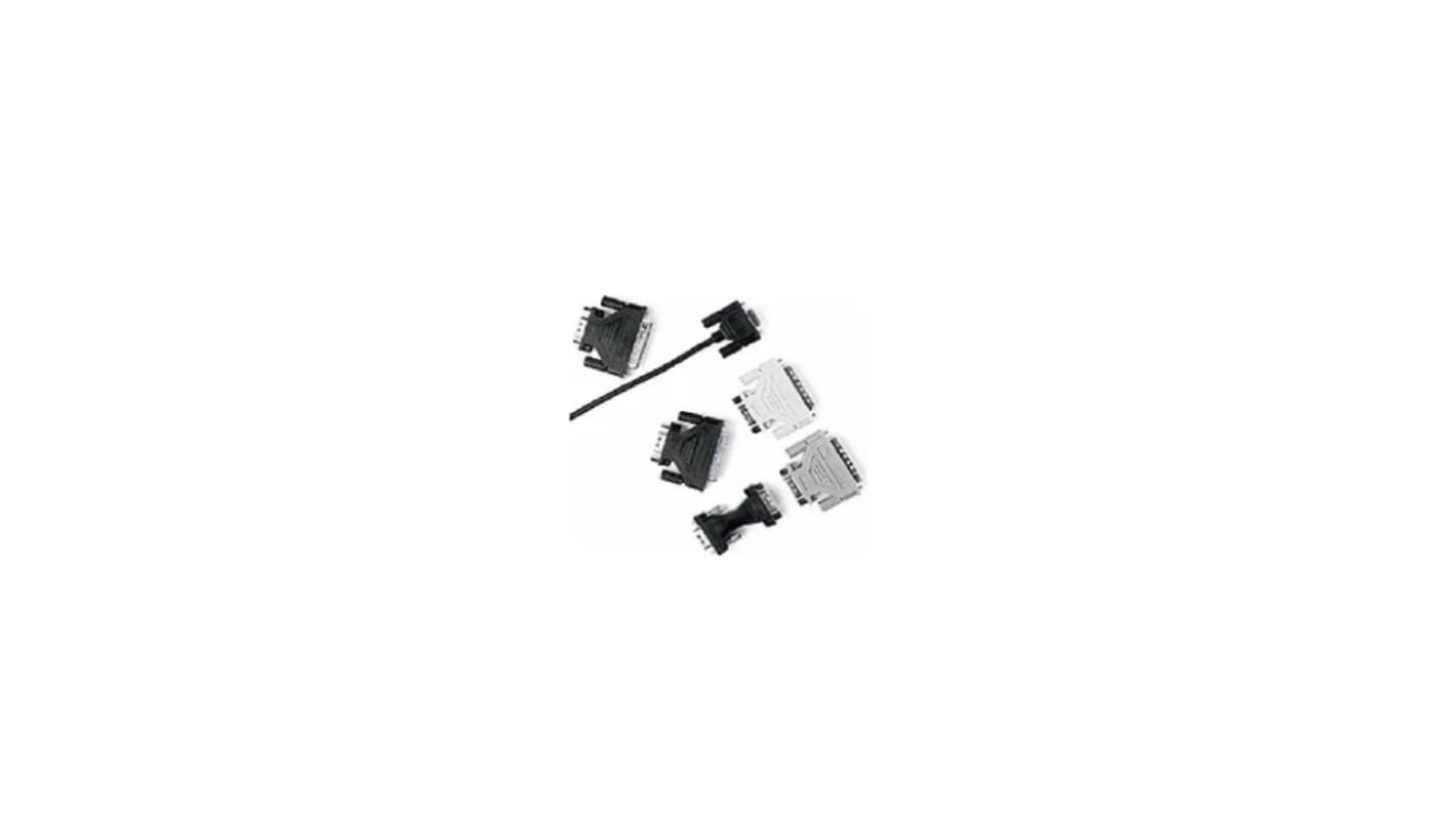 RS-232 cable: DB9(f) + DB9(m) to DB25(f)