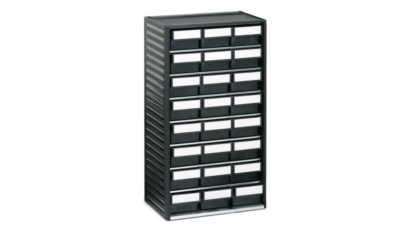 Cassettiera portaminuterie Treston, 24 cassetti , 550mm x 310mm x 180mm