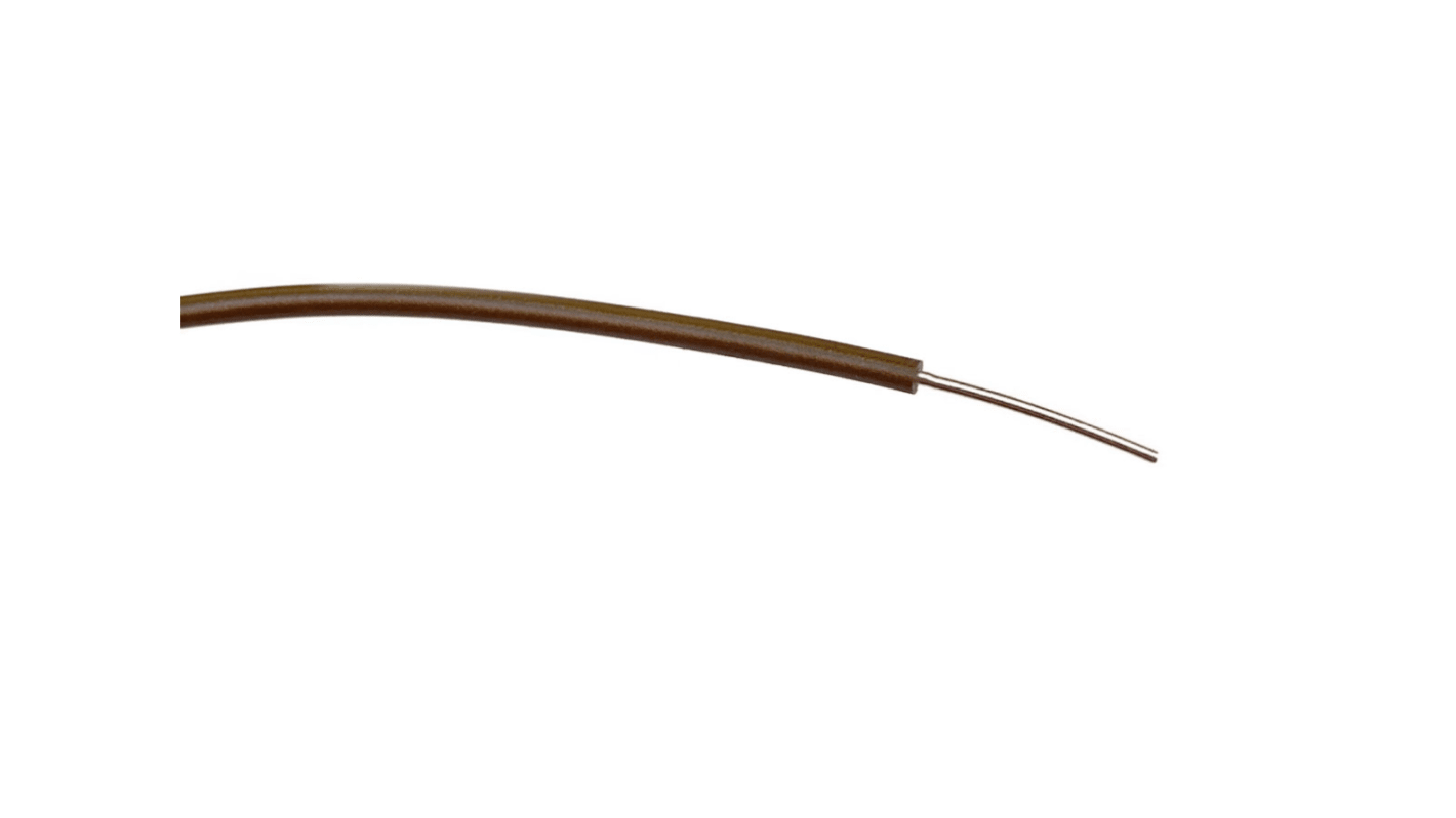 RS PRO 棕色电线, 0.3 平方毫米, 100m长, 1000 V 交流, 最高85°C, PVC绝缘